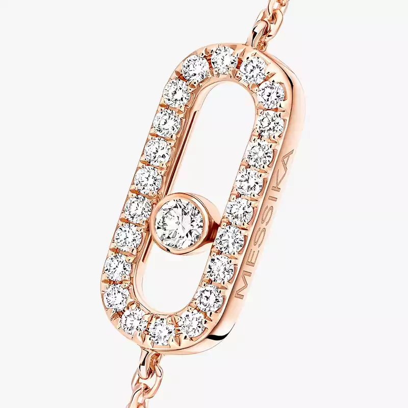 Messika CARE(S) Pavé Children's Bracelet Pink Gold For Her Diamond Bracelet 12499-PG