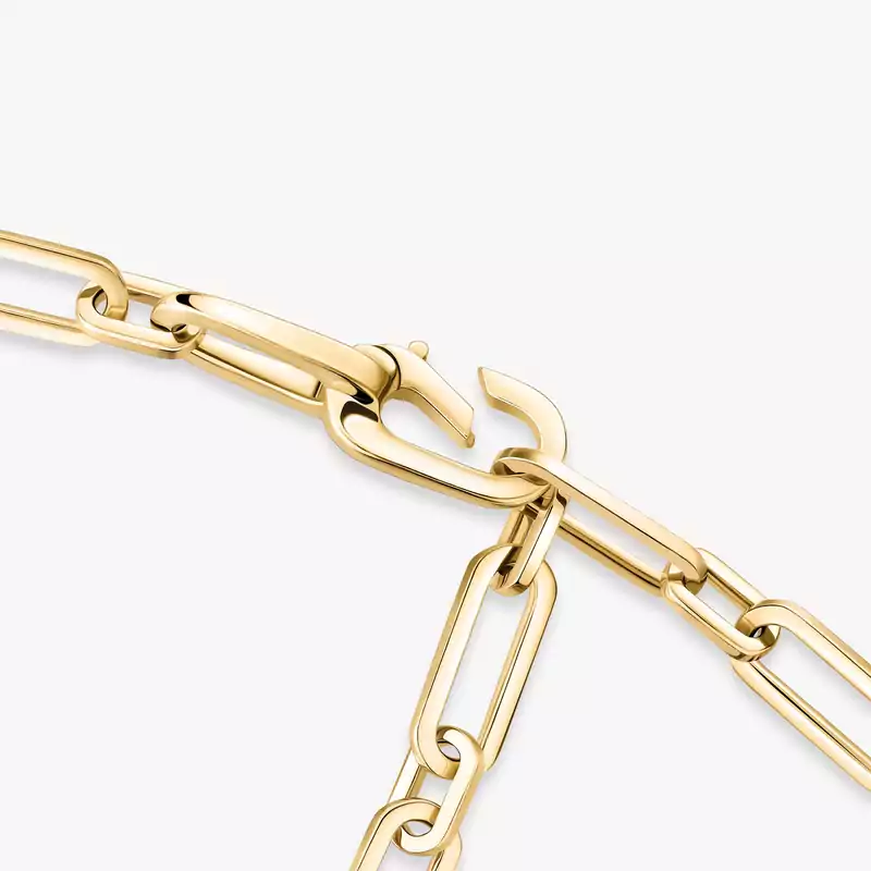 Move Link Multi Choker Yellow Gold For Her Diamond Necklace 12010-YG