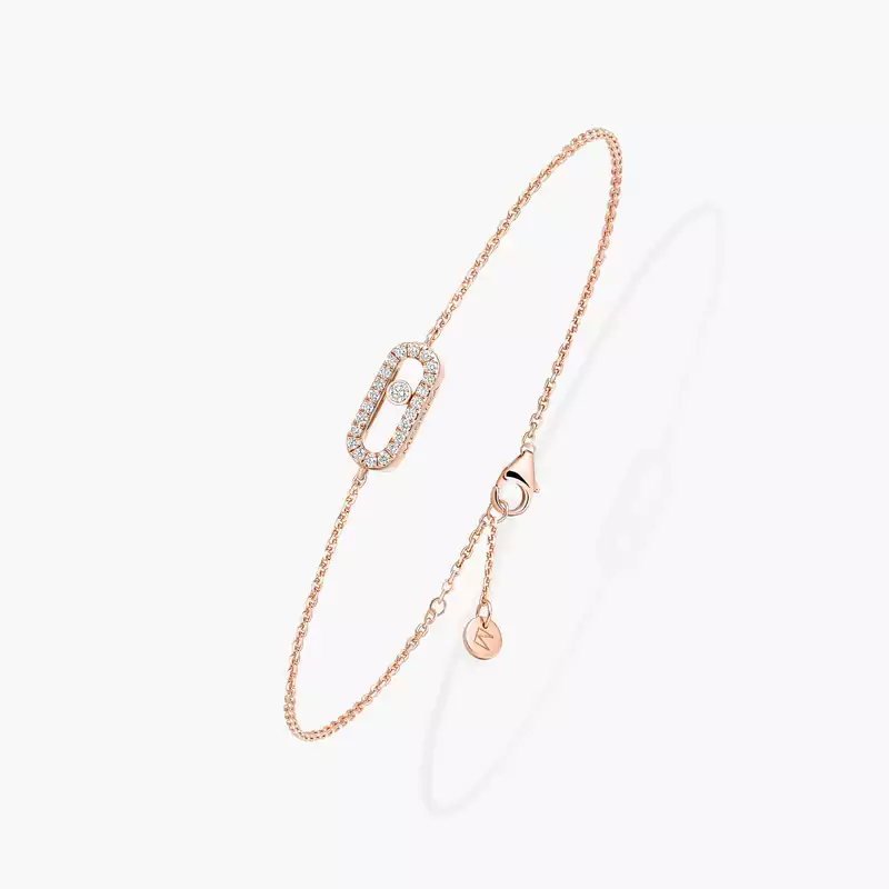 Messika CARE(S) Pavé Bracelet Pink Gold For Her Diamond Bracelet 12075-PG