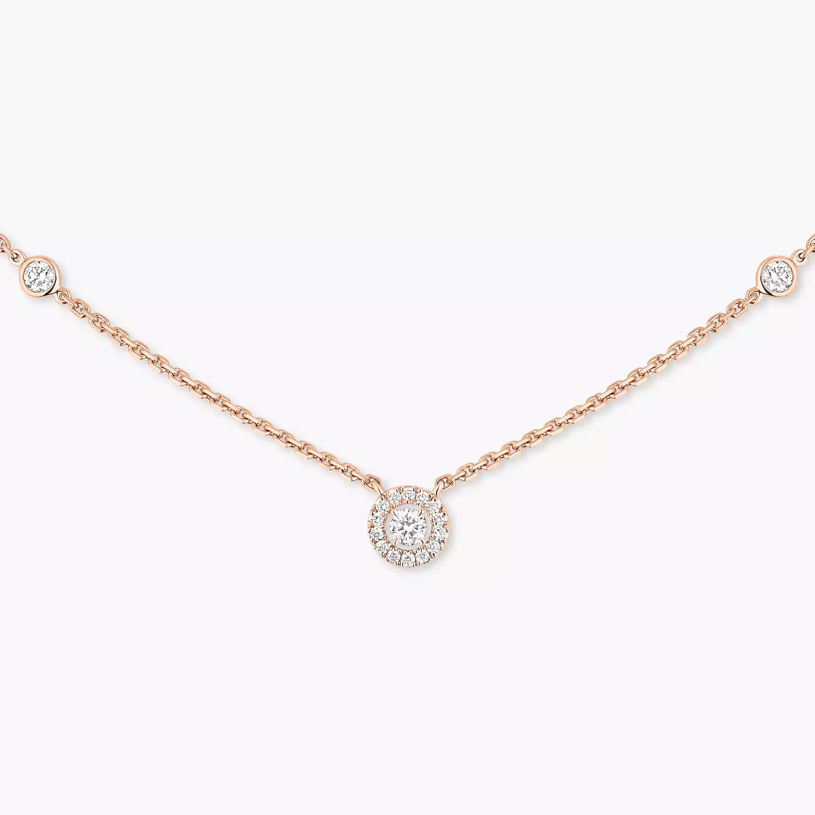 Collier Femme Or Rose Diamant Joy XS 05370-PG